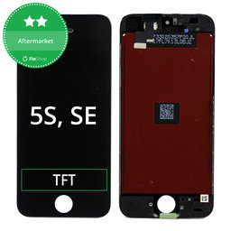 Apple iPhone 5S, SE - Ecran LCD + Sticlă Tactilă + Ramă (Black) TFT