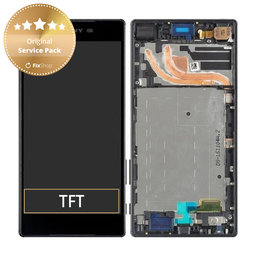 Sony Xperia Z5 Premium Dual E6883 - Ecran LCD + Sticlă Tactilă + Ramă (Black) - 1299-0682 Genuine Service Pack