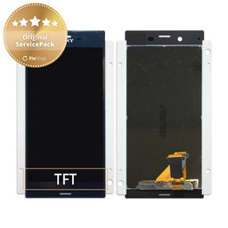 Sony Xperia XZ F8331 - Ecran LCD + Sticlă Tactilă (Forest Blue) - 1304-9085 Genuine Service Pack