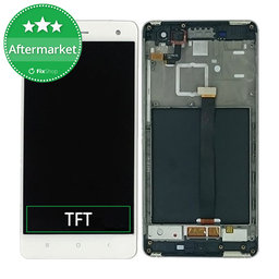 Xiaomi Mi 4 - Ecran LCD + Sticlă Tactilă + Ramă (White) TFT