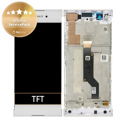 Sony Xperia XA1 G3121 - Ecran LCD + Sticlă Tactilă + Ramă (White) - 78PA9100010, 78PA9100050, 78PA9100090 Genuine Service Pack