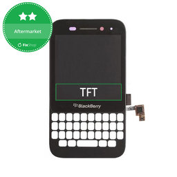 Blackberry Q5 - Ecran LCD + Sticlă Tactilă + Ramă (Black) TFT