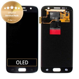 Samsung Galaxy S7 G930F - Ecran LCD + Sticlă Tactilă (Black) - GH97-18523A, GH97-18761A, GH97-18757A Genuine Service Pack