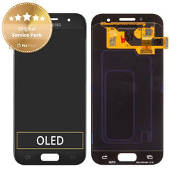 Samsung Galaxy A3 A320F (2017) - Ecran LCD + Sticlă Tactilă (Black Sky) - GH97-19732A, GH97-19753A Genuine Service Pack