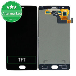 OnePlus 3, 3T - Ecran LCD + Sticlă Tactilă (Black) TFT