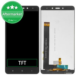 Xiaomi Redmi Note 4 (Mediatek) - Ecran LCD + Sticlă Tactilă (Black) TFT