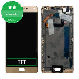 Lenovo VIBE P1 P1a42 - Ecran LCD + Sticlă Tactilă + Ramă (Gold) TFT