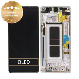 Samsung Galaxy Note 8 N950F - Ecran LCD + Sticlă Tactilă + Ramă (Maple Gold) - GH97-21065D, GH97-21066D Genuine Service Pack