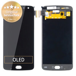 Motorola Moto Z2 Play XT1710-09 - Ecran LCD + Sticlă Tactilă (Black) - 01019386004W Genuine Service Pack