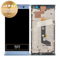 Sony Xperia XA2 H4113 - Ecran LCD + Sticlă Tactilă + Ramă (Blue) - 78PC0600030 Genuine Service Pack