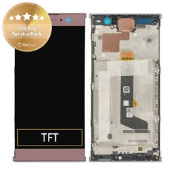 Sony Xperia XA2 H4113 - Ecran LCD + Sticlă Tactilă + Ramă (Pink) - 78PC0600040 Genuine Service Pack