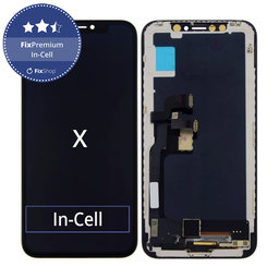 Apple iPhone X - Ecran LCD + Sticlă Tactilă + Ramă In-Cell FixPremium