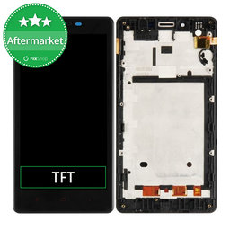 Xiaomi Redmi Note - Ecran LCD + Sticlă Tactilă + Ramă (Black) TFT