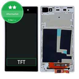 Sony Xperia Z1 L39h - Ecran LCD + Sticlă Tactilă + Ramă (White) TFT