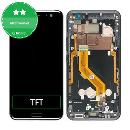 HTC U11 - Ecran LCD + Sticlă Tactilă + Ramă (Black) TFT