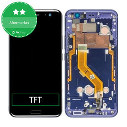 HTC U11 - Ecran LCD + Sticlă Tactilă + Ramă (Blue) TFT