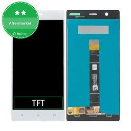 Nokia 3 - Ecran LCD + Sticlă Tactilă (White) TFT