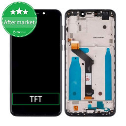 Motorola One (P30 Play) - Ecran LCD + Sticlă Tactilă + Ramă (Black) TFT