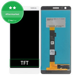 Nokia 3.1 - Ecran LCD + Sticlă Tactilă (White) TFT