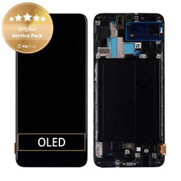 Samsung Galaxy A70 A705F - Ecran LCD + Sticlă Tactilă + Ramă (Black) - GH82-19747A, GH82-19787A Genuine Service Pack