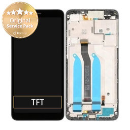 Xiaomi Redmi 6, Redmi 6A - Ecran LCD + Sticlă Tactilă + Ramă (Black) - 560610038033 Genuine Service Pack