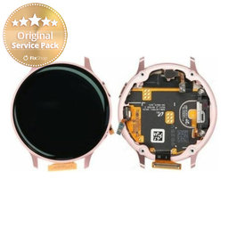 Samsung Galaxy Watch Active 2 44mm - Ecran LCD + Sticlă Tactilă + Ramă (Pink Gold) - GH82-21125B Genuine Service Pack