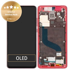 Xiaomi Mi 9T, Mi 9T Pro - Ecran LCD + Sticlă Tactilă + Ramă (Red Flame) - 560910014033, 560910013033 Genuine Service Pack