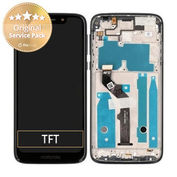 Motorola Moto G7 Play - Ecran LCD + Sticlă Tactilă + Ramă (Starry Black) - 5D68C13298 Genuine Service Pack