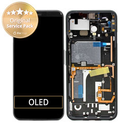 Google Pixel 4 - Ecran LCD + Sticlă Tactilă + Ramă (Just Black) - 20GF2BW0001 Genuine Service Pack