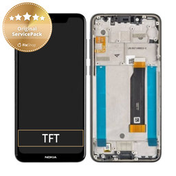 Nokia 5.1 Plus - Ecran LCD + Sticlă Tactilă + Ramă (Night black) - 20PDABW0002 Genuine Service Pack