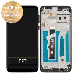 Motorola One Macro - Ecran LCD + Sticlă Tactilă + Ramă (Space Blue) - 5D68C15386 Genuine Service Pack