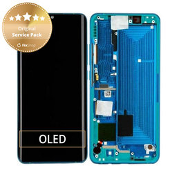 Xiaomi Mi Note 10, Mi Note 10 Pro - Ecran LCD + Sticlă Tactilă + Ramă (Aurora Green) - 56000100F400 Genuine Service Pack