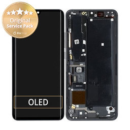 Xiaomi Mi Note 10 Lite - Ecran LCD + Sticlă Tactilă + Ramă (Midnight Black) - 5600040F4L00 Genuine Service Pack