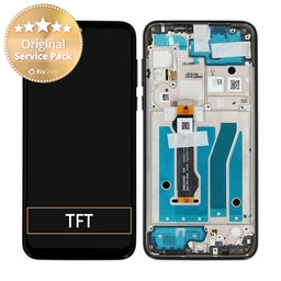 Motorola Moto G8 Plus - Ecran LCD + Sticlă Tactilă + Ramă (Dark Blue) - 5D68C15528 Genuine Service Pack