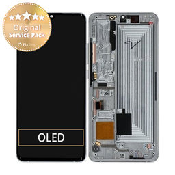 Xiaomi Mi Note 10 Lite - Ecran LCD + Sticlă Tactilă + Ramă (Glacier White) - 5600030F4L00 Genuine Service Pack