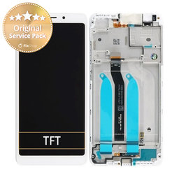 Xiaomi Redmi 6, Redmi 6A - Ecran LCD + Sticlă Tactilă + Ramă (White) - 560410028033 Genuine Service Pack