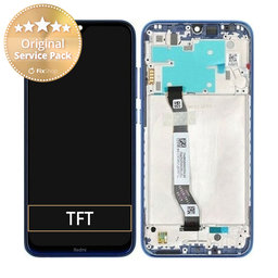 Xiaomi Redmi Note 8 - Ecran LCD + Sticlă Tactilă + Ramă (Neptune Blue) - 5600030C3J00 Genuine Service Pack