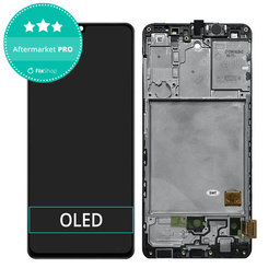 Samsung Galaxy A41 A415F - Ecran LCD + Sticlă Tactilă + Ramă (Prism Crush Black) OLED