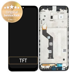 Motorola Moto E7 Plus XT2081 - Ecran LCD + Sticlă Tactilă + Ramă (Black) - 5D68C17416 Genuine Service Pack