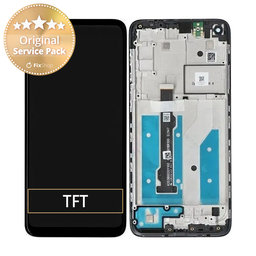 Motorola Moto G8 XT2045 - Ecran LCD + Sticlă Tactilă + Ramă (Black) - 5D68C16383 Genuine Service Pack