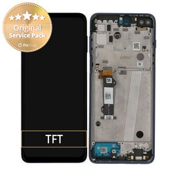 Motorola Moto G 5G Plus XT2075 - Ecran LCD + Sticlă Tactilă + Ramă (Surfing Blue) - 5D68C16996 Genuine Service Pack