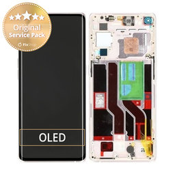 Oppo Find X3 Neo - Ecran LCD + Sticlă Tactilă + Ramă (Galactic Silver) - 4906178 Genuine Service Pack