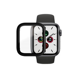 PanzerGlass - Geam securizat Full Body AB pentru Apple Watch 4, 5, 6, SE (1st gen) & SE (2nd gen) 40mm, negru