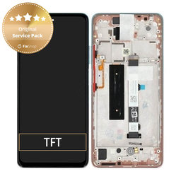 Xiaomi Mi 10T Lite 5G - Ecran LCD + Sticla Tactilă + Ramă (Rose Gold Beach) - 5600050J1700 Genuine Service Pack