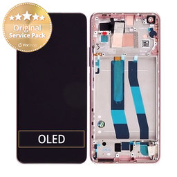 Xiaomi Mi 11 Lite 5G - Ecran LCD + Sticla Tactilă + Ramă (Peach Pink) - 5600050K9A00, 56000D0K9A00 Genuine Service Pack