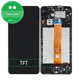 Samsung Galaxy A12 A125F - Ecran LCD + Sticlă Tactilă + Ramă (Black) TFT