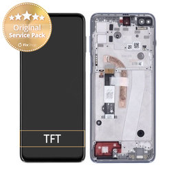 Motorola Moto G100 XT2125 - Ecran LCD + Sticlă Tactilă + Ramă (Slate Grey) - 5D68C18395, 5D68C18395 Genuine Service Pack