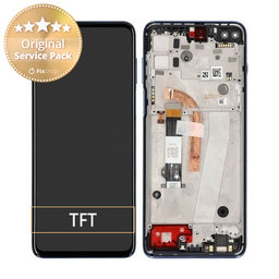 Motorola Moto G100 XT2125 - Ecran LCD + Sticlă Tactilă + Ramă (Magic Blue) - 5D68C18072, 5D68C18070 Genuine Service Pack