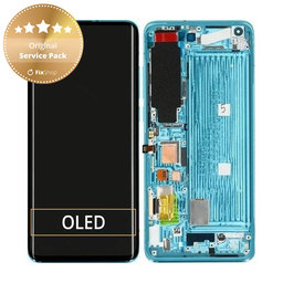 Xiaomi Mi 10 M2001J2G - Ecran LCD + Sticlă tactilă + Ramă (Coral Green) - 56000600J200 Genuine Service Pack