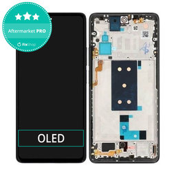 Xiaomi 11T, 11T Pro - Ecran LCD + Sticlă Tactilă + Ramă (Black) OLED